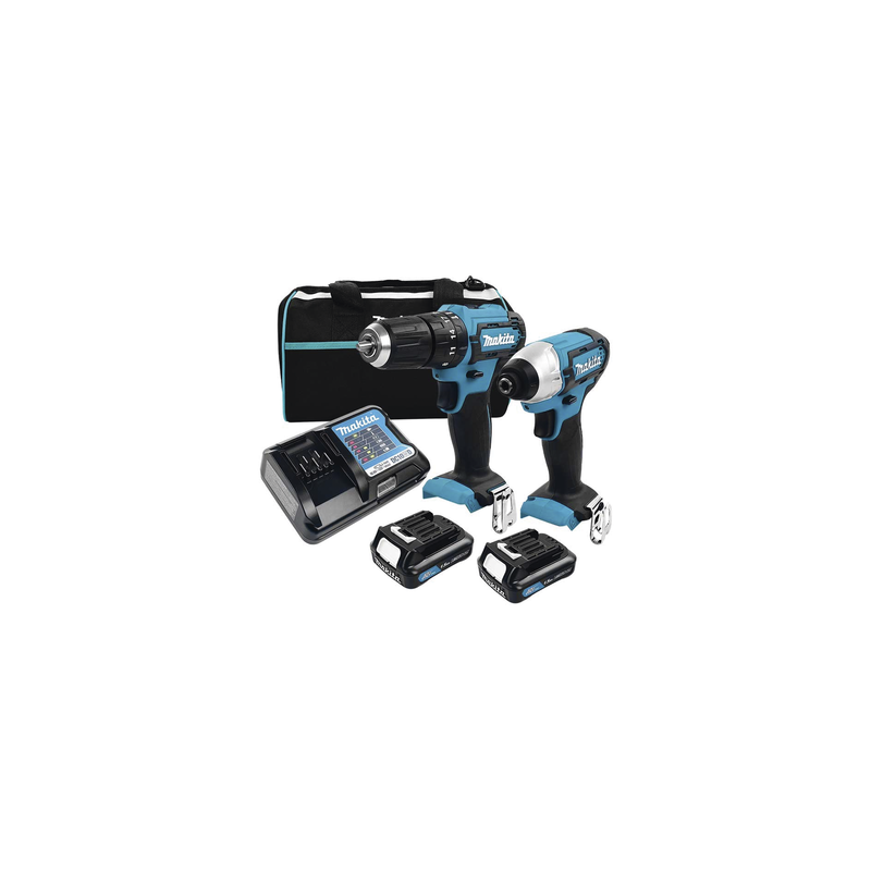 Kit Makita Rotomartillo y Atornillador 18V 2 Baterías 1.5Ah