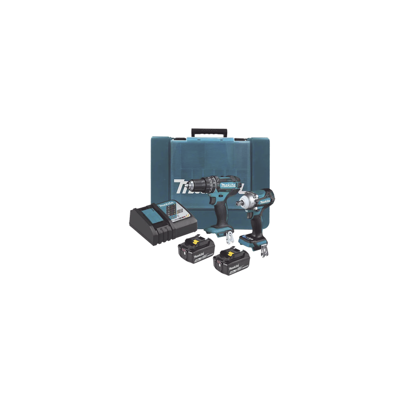Kit Rotomartillo Atornillador Makita DHP482 + DTW301 con Bat | Precio México - Envío Inmediato | LM Soluciones