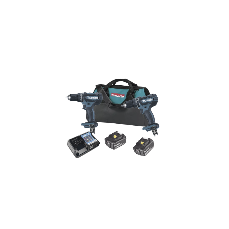 Kit Makita 18V: Rotomartillo + Pistola Impacto + 2 Baterías