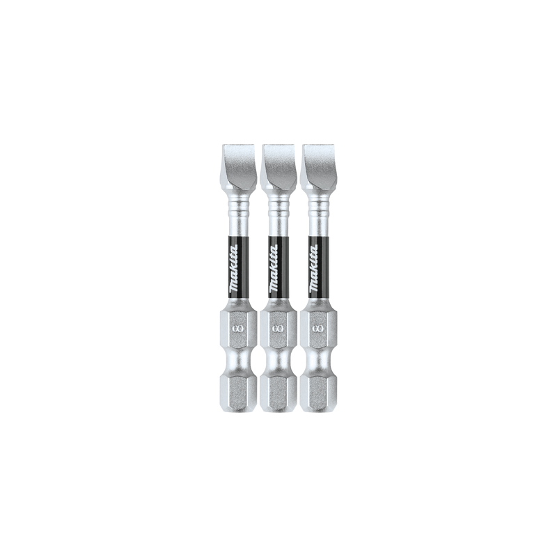 Punta plana SL IMPACT-XPS 8x2 Makita blister 3 piezas