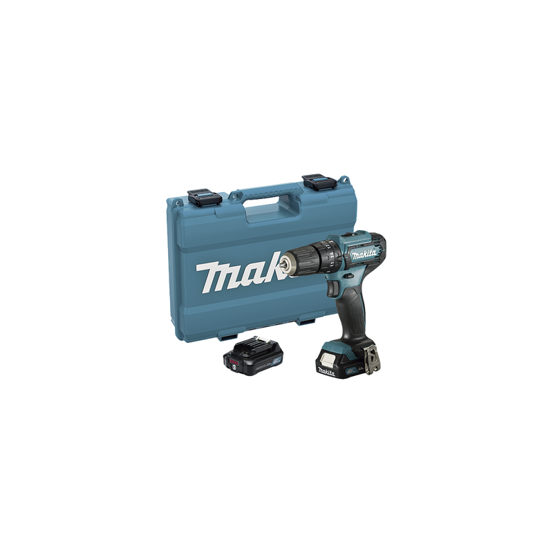 Taladro Combinado MAKITA 12Vcc CXT con 2 Baterías y Cargador
