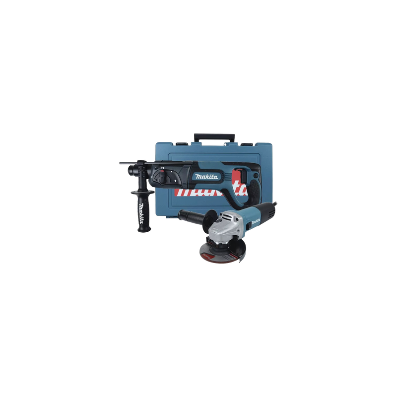  Kit de Martillo Rotatorio SDS PLUS HR2475X4  y Esmeriladora Angular 9557NB de 4-1/2 in
