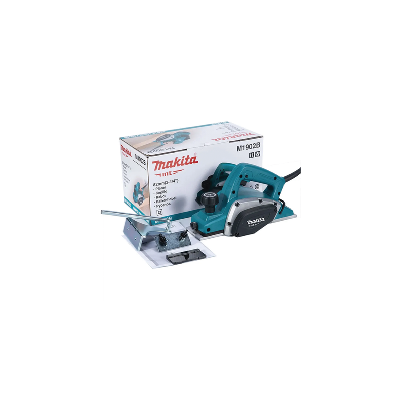 Cepillo de 82 mm (3-1/4IN), 16000 RPM 580W, incluye regla guía y piedra para afilar.