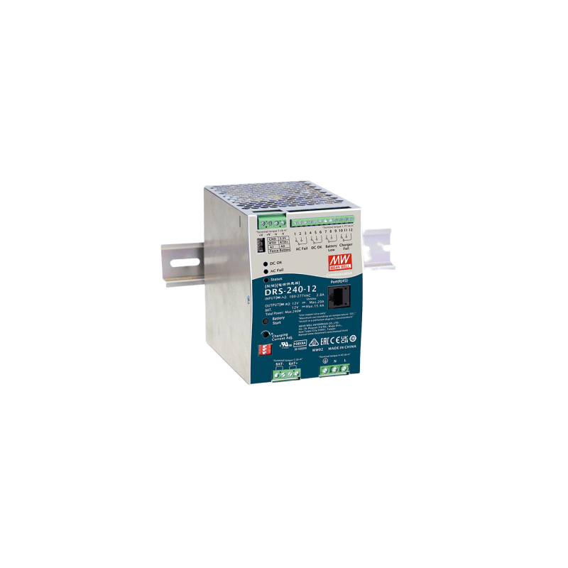 Fuente de Poder Industrial 240W 12Vcc Riel Din MEANWELL | Precio México - Envío Inmediato | LM Soluciones