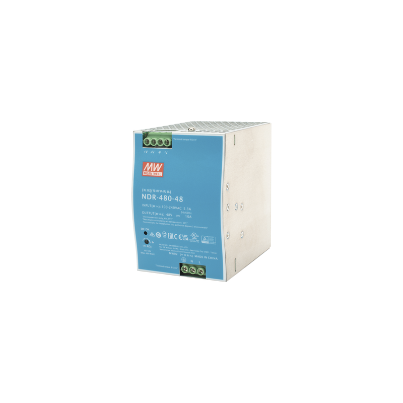 Fuente de Poder Industrial de 480W, salida 48 Vcc, para mont | Precio México - Envío Inmediato | LM Soluciones