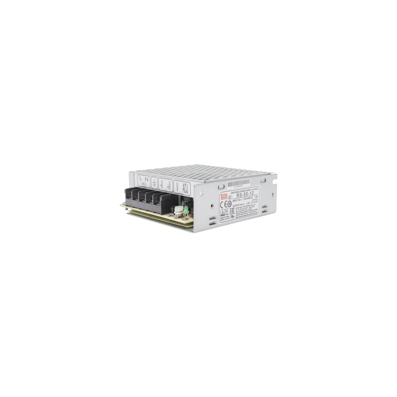 Fuente de Poder Industrial MEANWELL 50W 12Vcc 4.2A | Precio México - Envío Inmediato | LM Soluciones