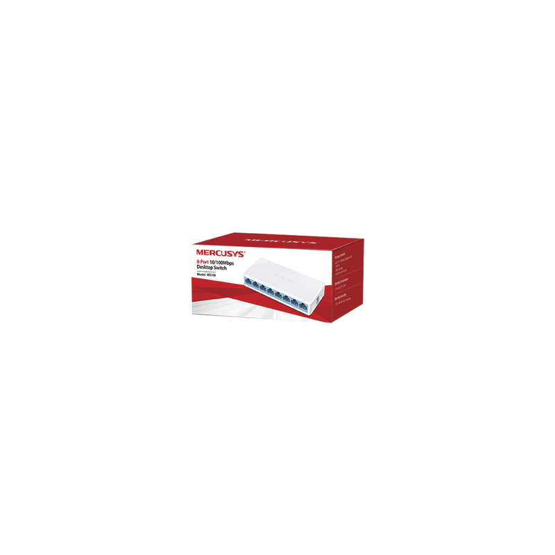 Switch Mercusys MS108 8 Puertos 10/100 Mbps Escritorio | Precio México - Envío Inmediato | LM Soluciones