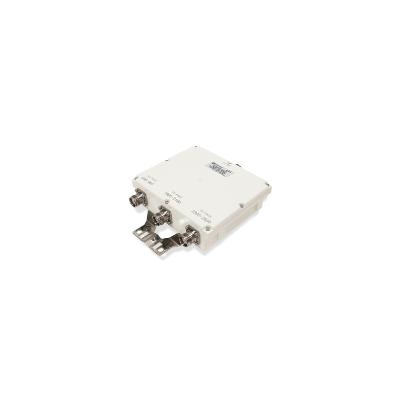 Triplexor 700/850/PCS+AWS/WCS+BRS 250W -161dBc 4.3-10 IP67 M