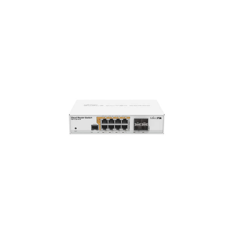 Cloud Router Switch Mikrotik CRS112-8P-4S-IN PoE L3 | Precio México - Envío Inmediato | LM Soluciones