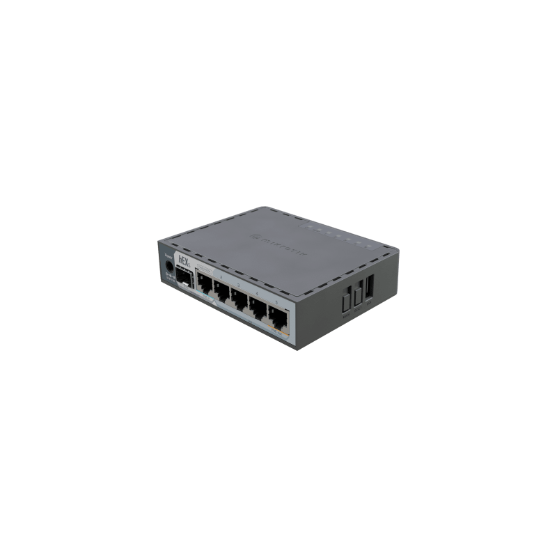 Router MikroTik hEX S 5 Puertos Gigabit SFP 2.5G RouterOS V7