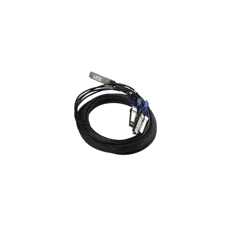 Cable de conexion 100G QSFP28 a 4x25G SFP28 o 40G QSFP+ a 10