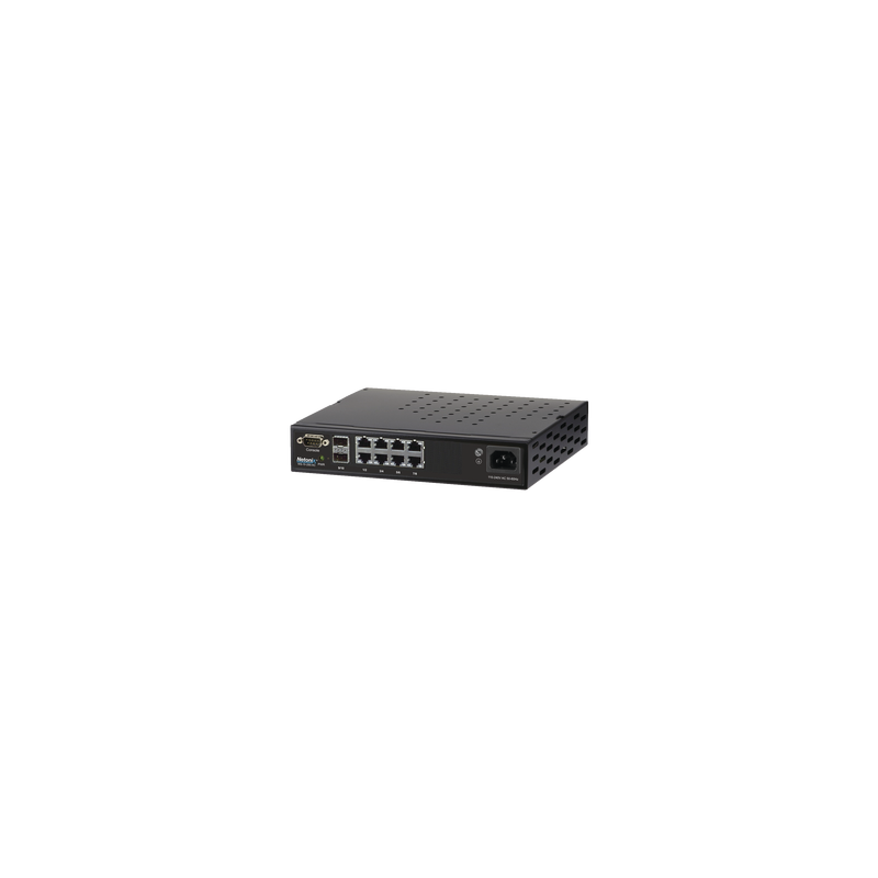 Switch WISP PoE Administrable de 8 puertos Gigabit + 2 SFP, 250W, entrada de 110-120 Vca y 210-230 Vca