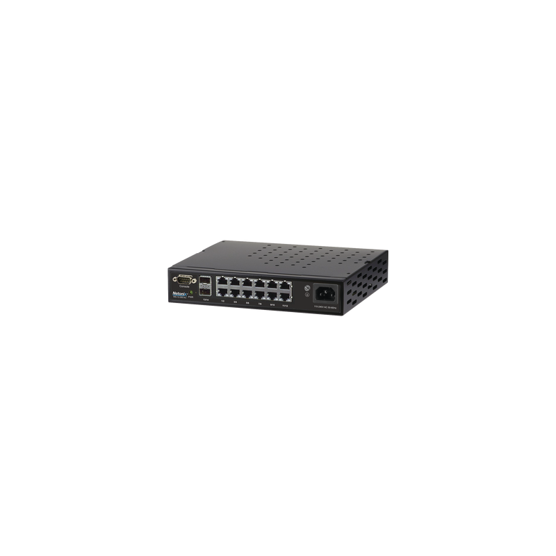Switch WISP PoE Administrable de 14 puertos (12 PoE Gigabit + 2 SFP) 250W, entrada de 110-120 Vca y 210-230 Vca