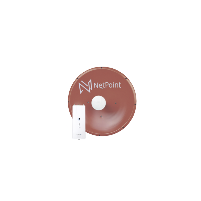 Kit Radio AF5XHD 37dBi NetPoint 80km | Precio México - Envío Inmediato | LM Soluciones
