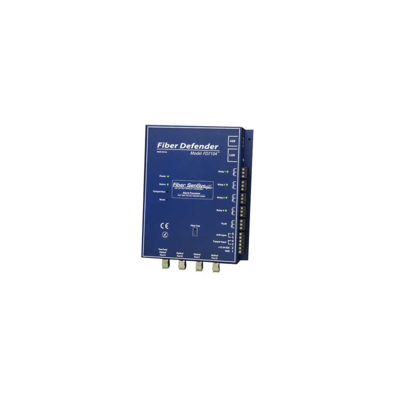 Sensor de Seguridad Perimetral Fibra Óptica OPTEX 4 zonas 80