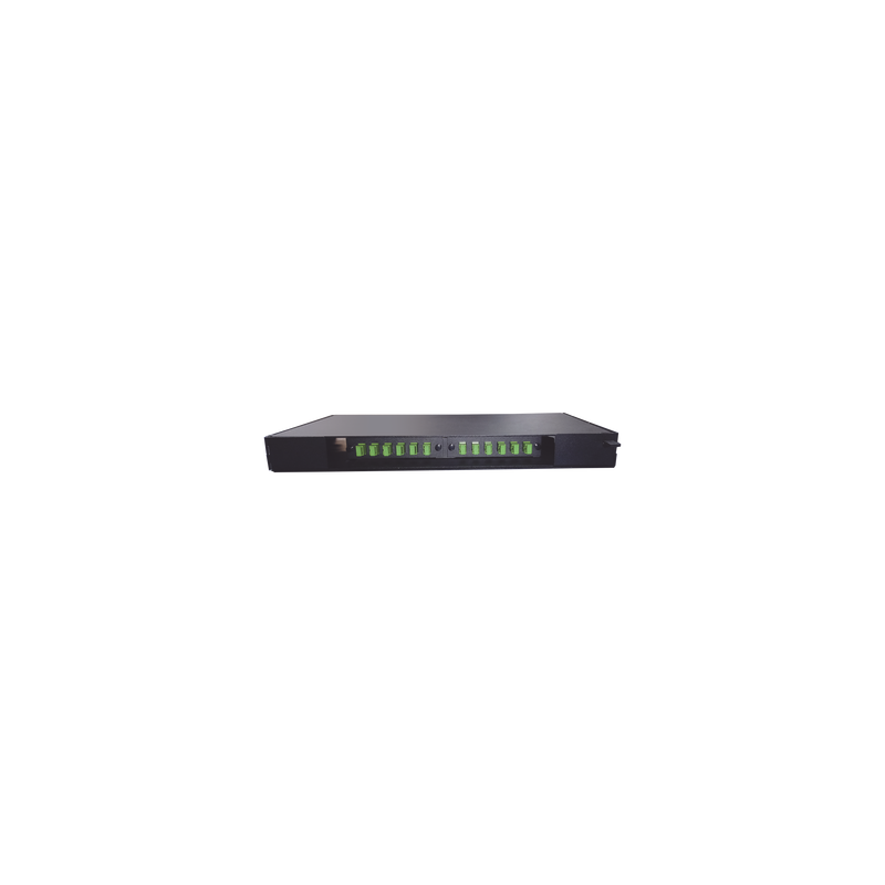Patch Panel 12 Puertos 1U OPTEX con Pigtails y Splice Tray