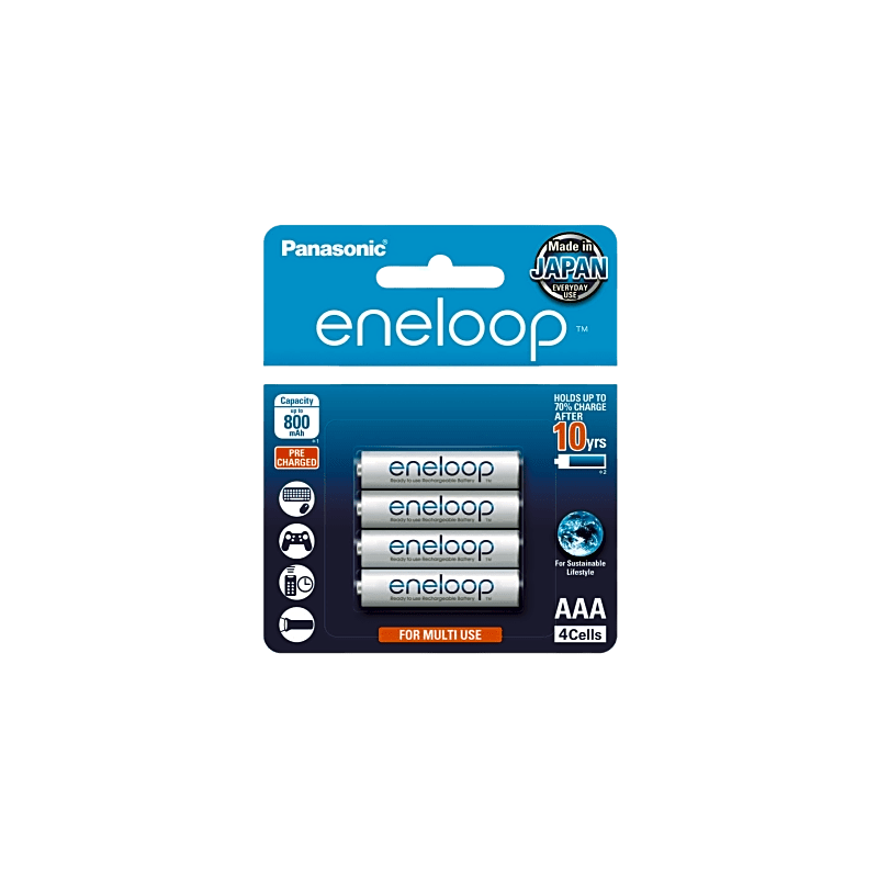 Batería Recargable AAA 1.2V ENELOOP / Ni-HM / Paquete de 4 Baterías