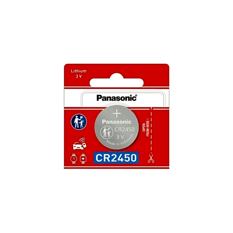 Batería de Litio tipo Moneda 3V / CR2450/ 1pza ( Batería no recargable )