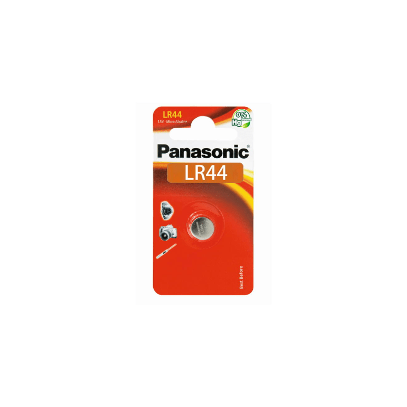 Batería Alcalina Panasonic LR44 1.5V 110mAh