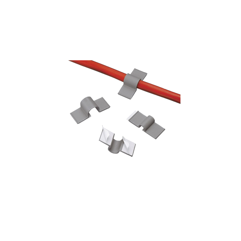 Clip adhesivo 12,7 mm gris claro PANDUIT