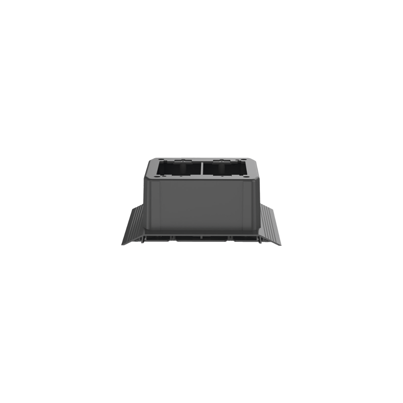 Caja de Conexión Doble para Canaleta AFR4BCBL6, PVC, Negro,  | Precio México - Envío Inmediato | LM Soluciones