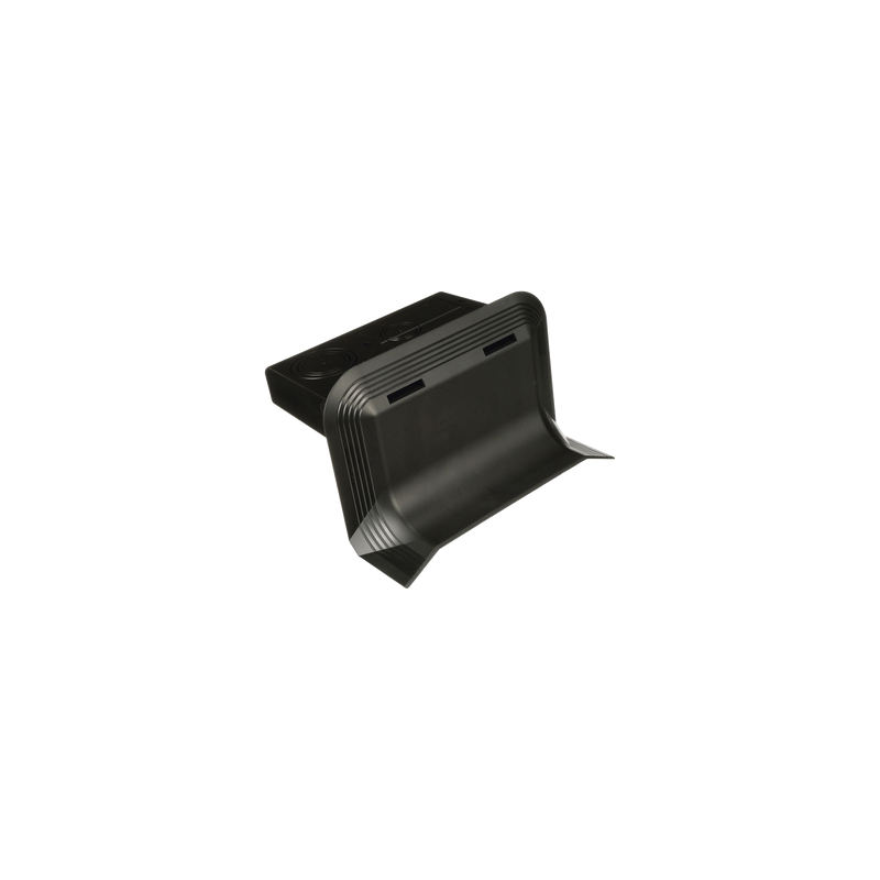 Accesorio Conexión Pared Canaleta Piso AFR4BCBL6 PVC Negro