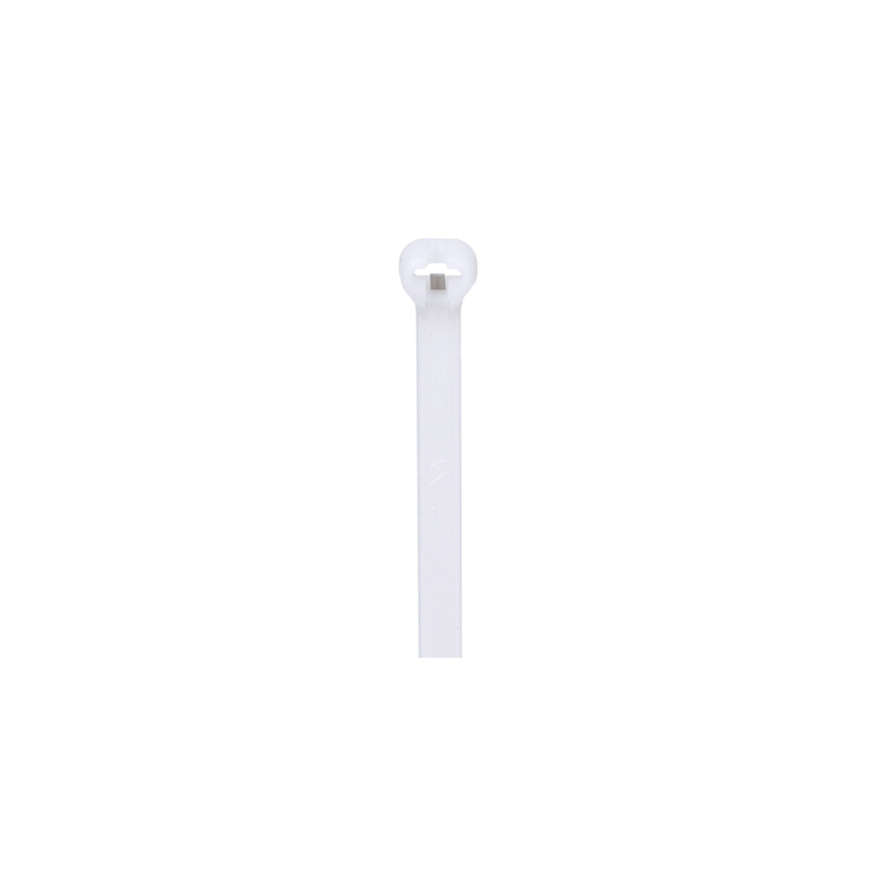 Cincho de Nylon 6.6 Dome-Top® Con Lengüeta de Bloqueo de Acero Inoxidable, 305 mm largo x 4.7mm ancho, Color Natural, Paquete de 100pz