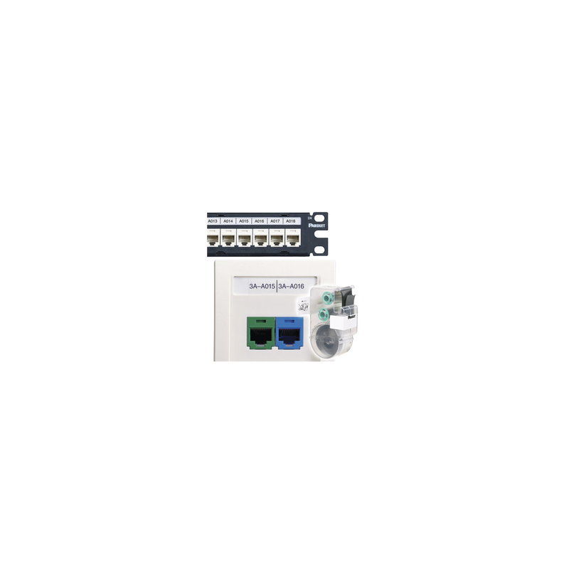 Casete de 125 Etiquetas Adhesivas PANDUIT Blanco