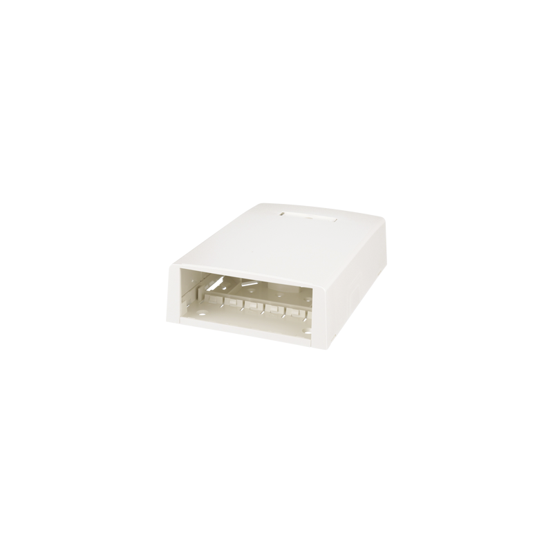 Caja Superficial Panduit 12 Módulos Fibra Óptica Blanco Mate