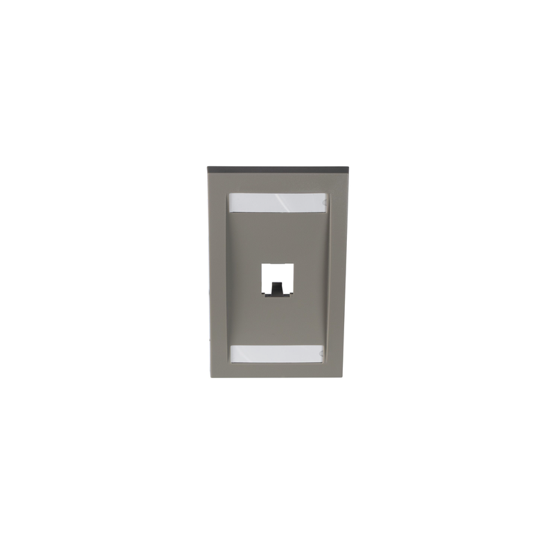 Placa Pared Vertical Panduit Gris 1 Puerto
