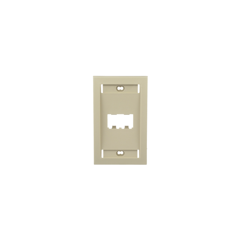 Placa de Pared Panduit 2 Puertos Mini-Com Marfil