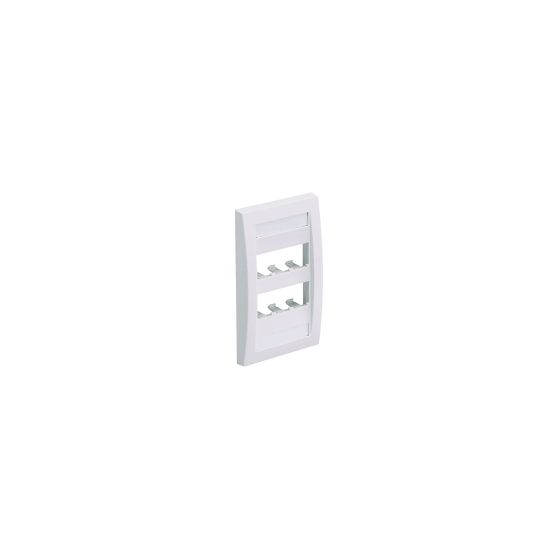 Placa de Pared Panduit 6 Puertos Mini-Com Blanco Mate | Precio México - Envío Inmediato | LM Soluciones
