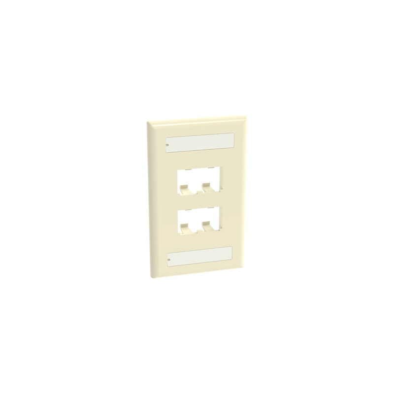 Placa de Pared 4 Puertos Mini-Com Marfil PANDUIT | Precio México - Envío Inmediato | LM Soluciones