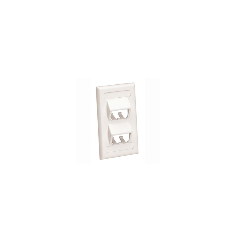 Placa de Pared Panduit Mini-Com 4 Puertos Blanco | Precio México - Envío Inmediato | LM Soluciones