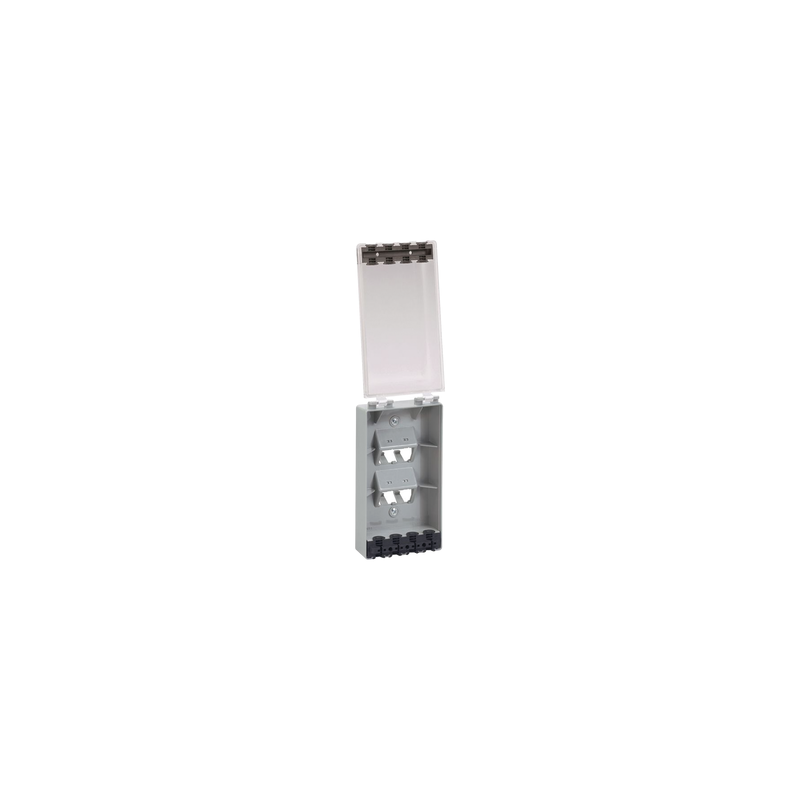 Placa de Pared Vertical IP56, 4 Módulos Mini-Com, Claro - Pa | Precio México - Envío Inmediato | LM Soluciones