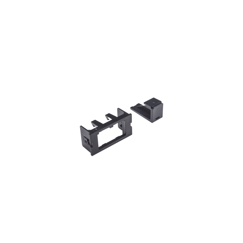 Adaptador 2 Módulos Mini-Com Negro PANDUIT