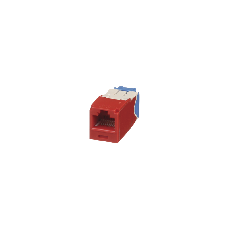 Conector Jack RJ45 Panduit Mini-Com Cat6A Rojo | Precio México - Envío Inmediato | LM Soluciones