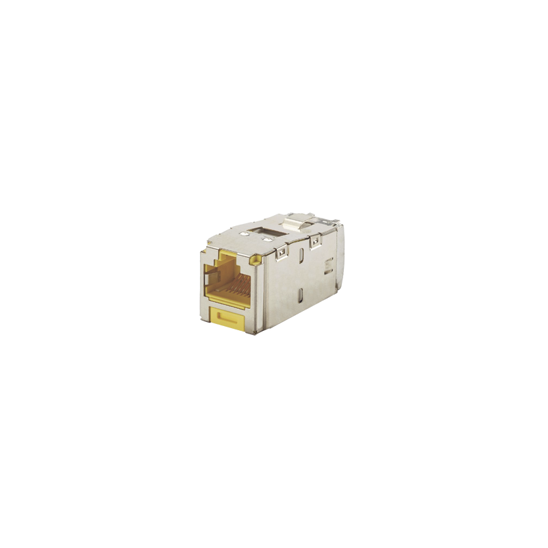 Conector RJ45 Blindado Cat6A Amarillo - PANDUIT