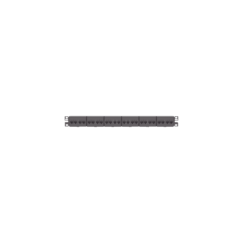 Panel de Parcheo Panduit 24 Puertos Cat 6 1UR Negro | Precio México - Envío Inmediato | LM Soluciones