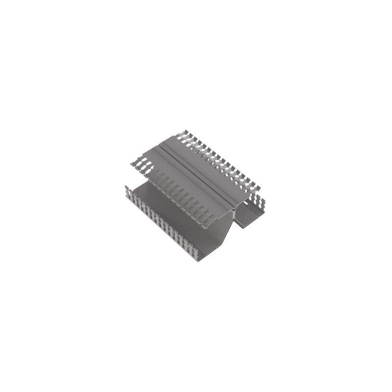 Canaleta Ranurada PanelMax PVC 4.12x8.23in 1.83m Gris PANDUI