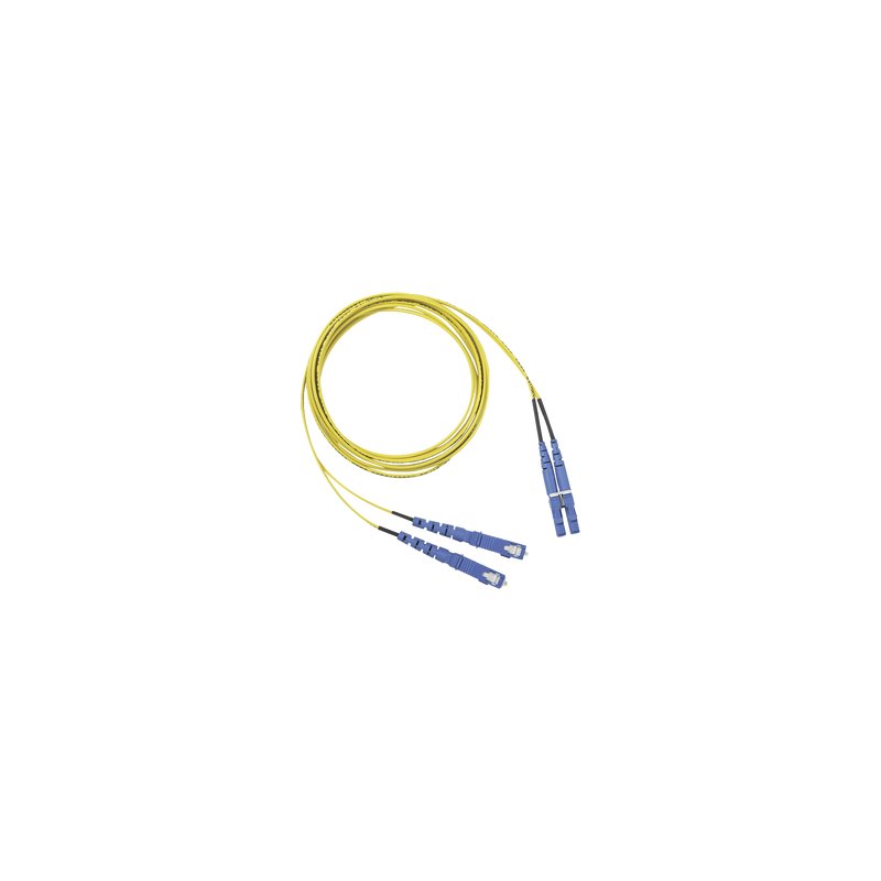 Jumper Fibra Óptica Monomodo 9/125 OS2 LC-SC Duplex OFNR 2m  | Precio México - Envío Inmediato | LM Soluciones