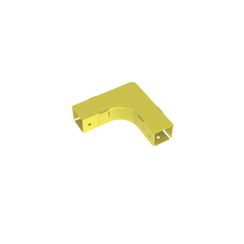 Ángulo Recto 90° Horizontal con Tapa FiberRunner 2x2 Amarill | Precio México - Envío Inmediato | LM Soluciones