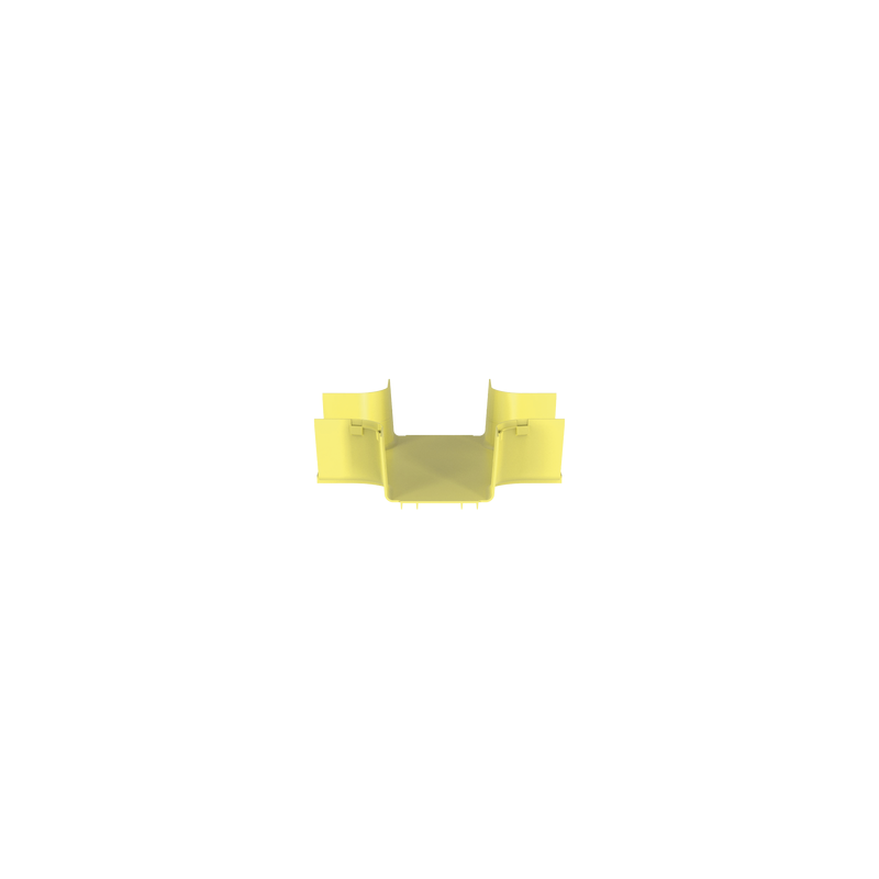 Accesorio 4 Vías Horizontal 90º FiberRunner 6x4 Amarillo Pan | Precio México - Envío Inmediato | LM Soluciones