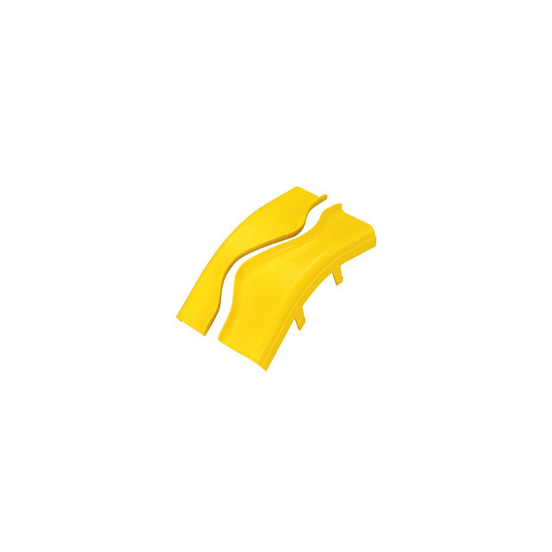Tapa Bajada Vertical 45º PANDUIT FiberRunner 4x4 Amarillo