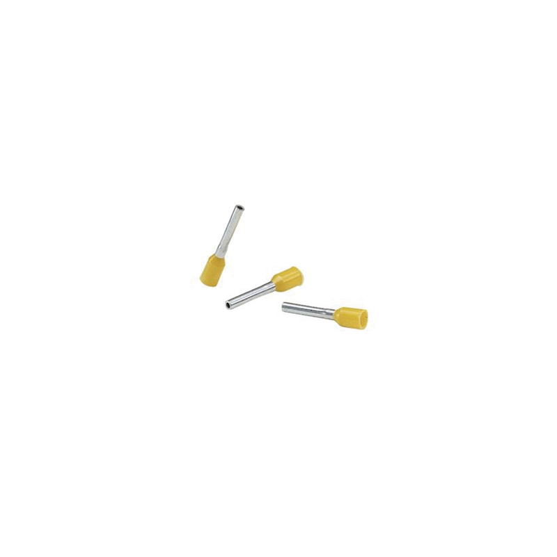 Ferrule Aislado 4 AWG Pin 16mm Amarillo PANDUIT 50pz