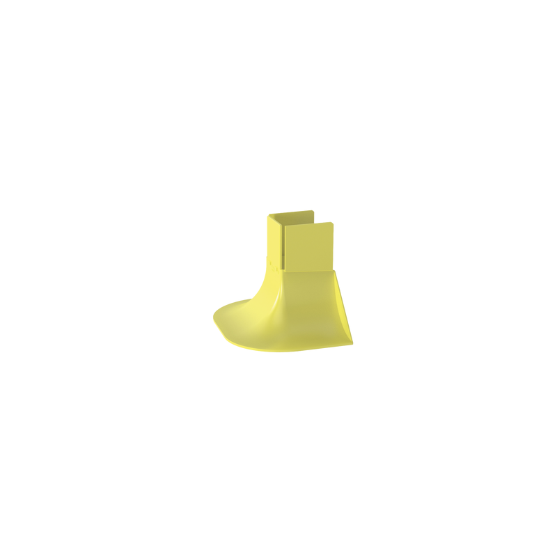 Accesorio de Control de Radio de Curvatura, Para Bajadas de Cable con Canaletas FiberRunner 2x2, Color Amarillo