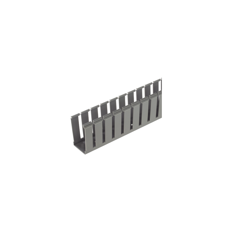 Canaleta Ranurada PVC sin Tapa Tipo G 2.25in x 2.12in PANDUI