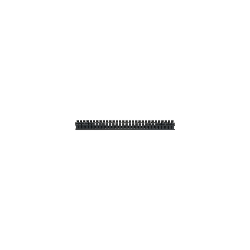 Canaleta Ranurada de PVC sin Tapa, Tipo H (Tapa Abisagrada), 55.1 mm de Ancho, 50.3 mm de Alto y 1828.8 mm de Largo, Color Negro