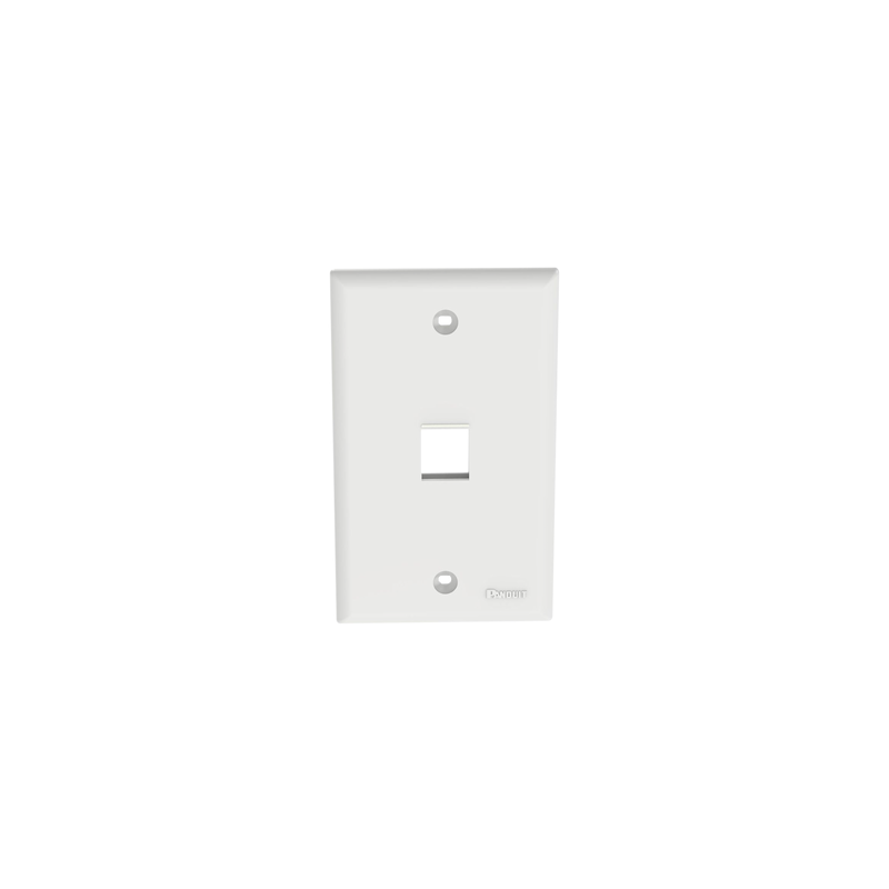 Placa de Pared Panduit 1 Puerto Keystone Blanco | LM Solucio | Precio México - Envío Inmediato | LM Soluciones