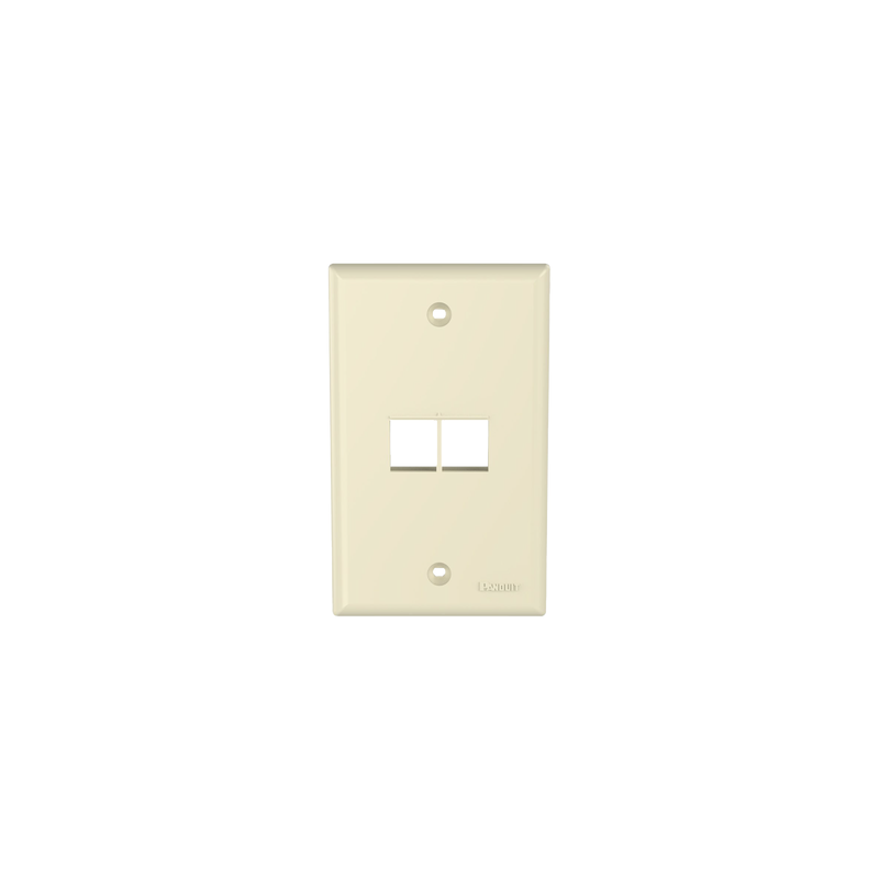 Placa de Pared 2 Puertos Keystone Marfil - Panduit | Precio México - Envío Inmediato | LM Soluciones
